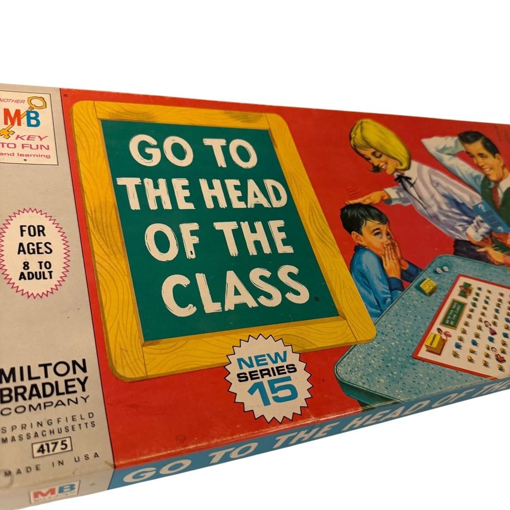 Milton Bradley Go to the Head of the Class Board Game Series 15 4175 Vintage